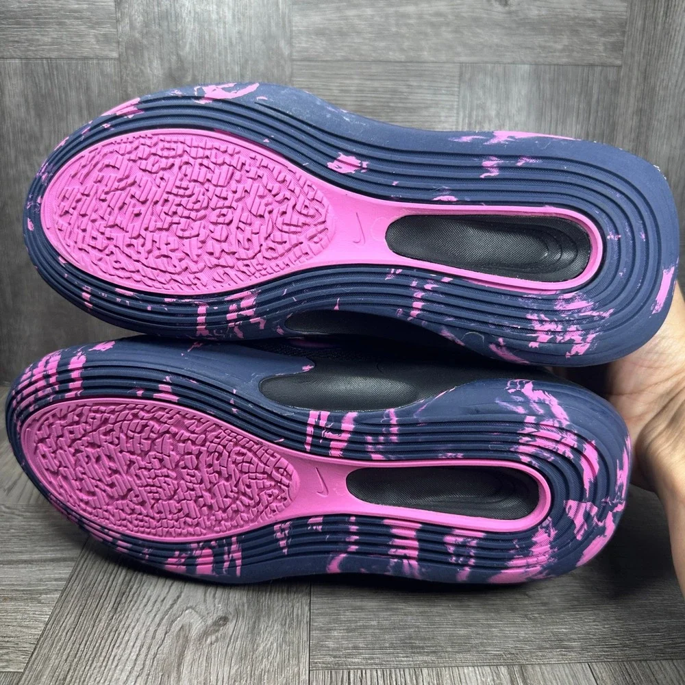 Nike Basketball Shoes 4.5Y Black Pink Navy Athletic Sneakers NEW FN4384-003